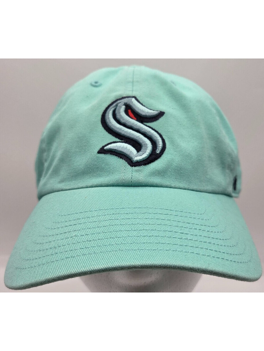 Seattle Kraken Women’s Hat 47 Brand Adjustable Strapback Cap NHL Teal